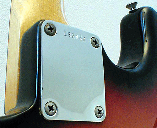 1965 Stratocaster Neck Plate